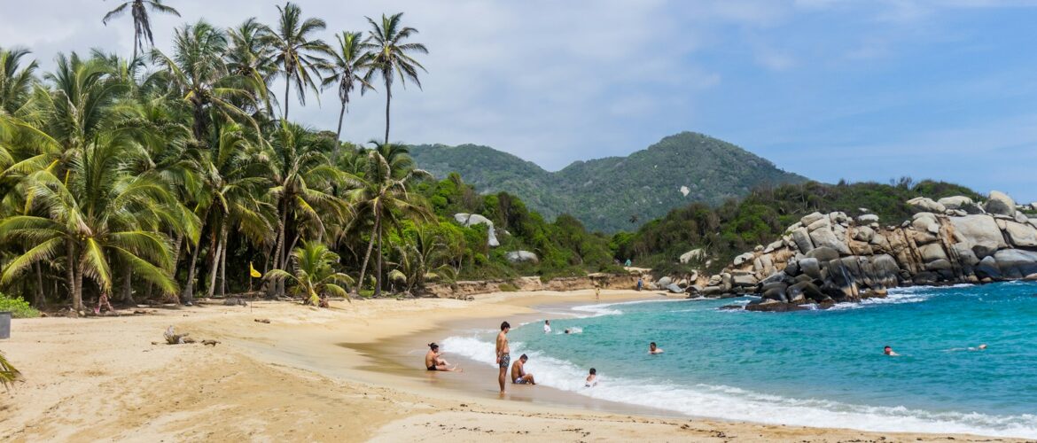 Playa dentro del Parque Tayrona, Colombia